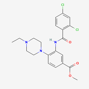 Methyl 3-{[(2,4-dichlorophenyl)carbonyl]amino}-4-(4-ethylpiperazin-1-yl)benzoate