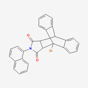 1-Bromo-17-(naphthalen-1-yl)-17-azapentacyclo[6.6.5.0~2,7~.0~9,14~.0~15,19~]nonadeca-2,4,6,9,11,13-hexaene-16,18-dione (non-preferred name)