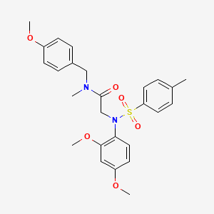 N~2~-(2,4-dimethoxyphenyl)-N-(4-methoxybenzyl)-N-methyl-N~2~-[(4-methylphenyl)sulfonyl]glycinamide