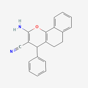 2-Amino-4-phenyl-5,6-dihydro-4H-benzo[h]chromene-3-carbonitrile