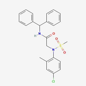 N~2~-(4-chloro-2-methylphenyl)-N-(diphenylmethyl)-N~2~-(methylsulfonyl)glycinamide