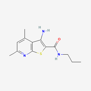 3-amino-4,6-dimethyl-N-propylthieno[2,3-b]pyridine-2-carboxamide