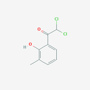 molecular formula C9H8Cl2O2 B124803 2,2-Dichloro-1-(2-hydroxy-3-methylphenyl)ethanone CAS No. 145818-23-1