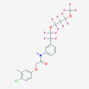 2-(4-chloro-3-methylphenoxy)-N-(3-{1,1,2,2-tetrafluoro-2-[1,1,2,2,3,3-hexafluoro-3-(trifluoromethoxy)propoxy]ethyl}phenyl)acetamide