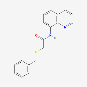 2-(benzylsulfanyl)-N-(quinolin-8-yl)acetamide