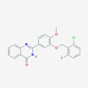 2-{3-[(2-chloro-6-fluorobenzyl)oxy]-4-methoxyphenyl}quinazolin-4(3H)-one