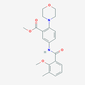 Methyl 5-{[(2-methoxy-3-methylphenyl)carbonyl]amino}-2-(morpholin-4-yl)benzoate