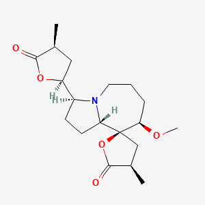 molecular formula C19H29NO5 B1248038 Stemospironine 