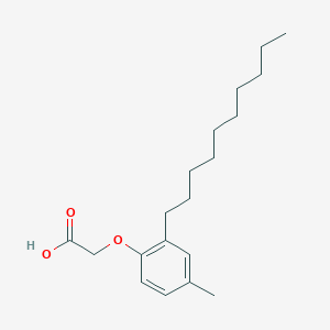 molecular formula C19H30O3 B12480413 (2-Decyl-4-methylphenoxy)acetic acid 