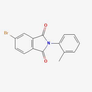 molecular formula C15H10BrNO2 B12480453 5-Bromo-2-(2-methylphenyl)isoindole-1,3-dione CAS No. 82104-67-4