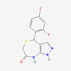 4-(2,4-difluorophenyl)-2,6-dihydro-4H-pyrazolo[3,4-e][1,4]thiazepin-7-ol