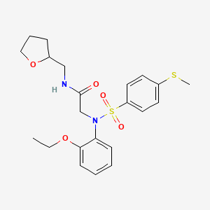 N~2~-(2-ethoxyphenyl)-N~2~-{[4-(methylsulfanyl)phenyl]sulfonyl}-N-(tetrahydrofuran-2-ylmethyl)glycinamide