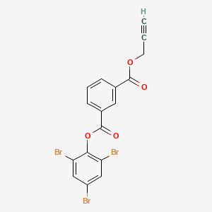 molecular formula C17H9Br3O4 B12480504 Prop-2-yn-1-yl 2,4,6-tribromophenyl benzene-1,3-dicarboxylate 