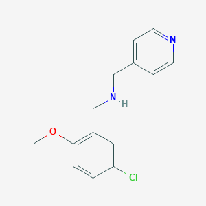 1-(5-chloro-2-methoxyphenyl)-N-(pyridin-4-ylmethyl)methanamine