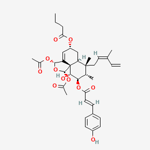 molecular formula C37H46O11 B1248052 Caseargrewiin B 