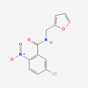 molecular formula C12H9ClN2O4 B12480521 5-chloro-N-(furan-2-ylmethyl)-2-nitrobenzamide 