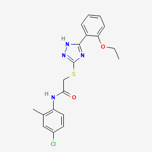 N-(4-chloro-2-methylphenyl)-2-{[5-(2-ethoxyphenyl)-4H-1,2,4-triazol-3-yl]sulfanyl}acetamide