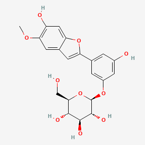 molecular formula C21H22O10 B1248054 Schoenoside 