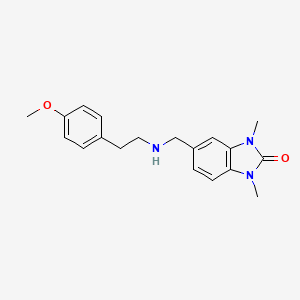 molecular formula C19H23N3O2 B12480544 5-({[2-(4-methoxyphenyl)ethyl]amino}methyl)-1,3-dimethyl-1,3-dihydro-2H-benzimidazol-2-one 