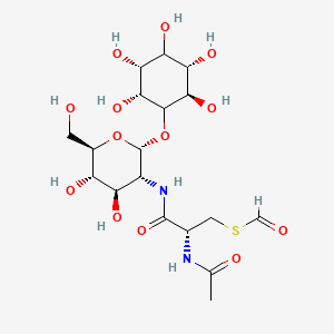molecular formula C18H30N2O13S B1248055 S-Formylmycothiol 
