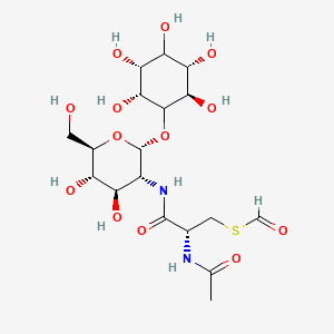 molecular formula C18H30N2O13S B1248055 S-甲酰肌肽硫醇 