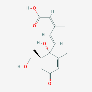 molecular formula C15H20O5 B1248056 (+)-8'-Hydroxyabscisic acid 