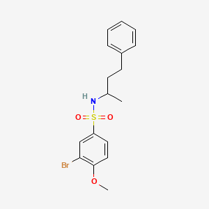 3-bromo-4-methoxy-N-(4-phenylbutan-2-yl)benzenesulfonamide