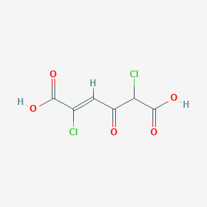 molecular formula C6H4Cl2O5 B1248060 (Z)-2,5-dichloro-4-oxohex-2-enedioic acid 