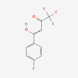 molecular formula C10H6F4O2 B12480600 1,1,1-Trifluoro-4-(4-fluorophenyl)-4-hydroxybut-3-en-2-one CAS No. 424801-69-4