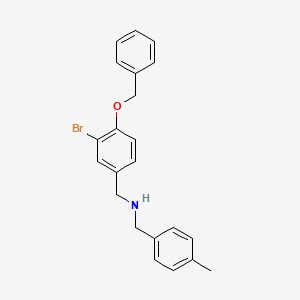 1-[4-(benzyloxy)-3-bromophenyl]-N-(4-methylbenzyl)methanamine