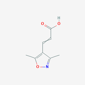 molecular formula C8H9NO3 B12480671 (E)-3-(3,5-Dimethylisoxazol-4-yl)acrylic acid 