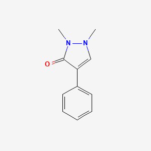 molecular formula C11H12N2O B12480688 1,2-dimethyl-4-phenyl-1,2-dihydro-3H-pyrazol-3-one 