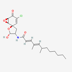 molecular formula C23H32ClNO5 B1248070 Aranochlor A 