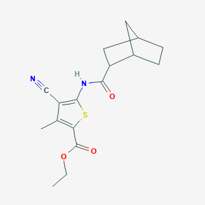 Ethyl 5-[(bicyclo[2.2.1]hept-2-ylcarbonyl)amino]-4-cyano-3-methylthiophene-2-carboxylate