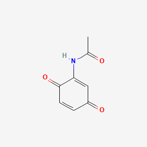 molecular formula C8H7NO3 B1248074 2-Acetamido-4-benzoquinone CAS No. 4053-51-4