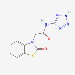 2-(2-oxo-1,3-benzothiazol-3(2H)-yl)-N-(1H-tetrazol-5-yl)acetamide