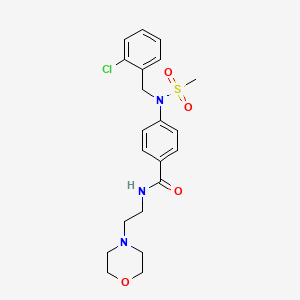 4-[(2-chlorobenzyl)(methylsulfonyl)amino]-N-[2-(morpholin-4-yl)ethyl]benzamide