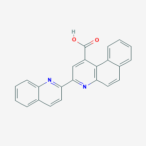 3-(Quinolin-2-yl)benzo[f]quinoline-1-carboxylic acid