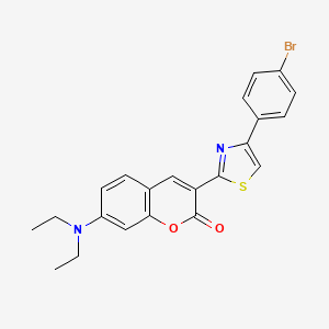 3-[4-(4-Bromophenyl)-1,3-thiazol-2-yl]-7-(diethylamino)chromen-2-one