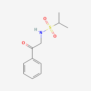 N-(2-oxo-2-phenylethyl)propane-2-sulfonamide