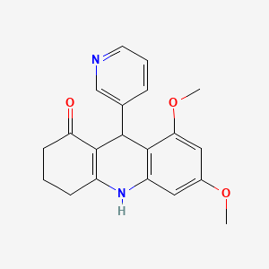 6,8-dimethoxy-9-(pyridin-3-yl)-3,4,9,10-tetrahydroacridin-1(2H)-one