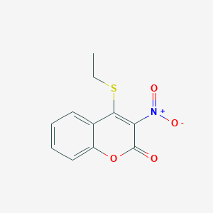 4-(ethylsulfanyl)-3-nitro-2H-chromen-2-one