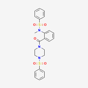 N-methyl-N-(2-{[4-(phenylsulfonyl)piperazin-1-yl]carbonyl}phenyl)benzenesulfonamide