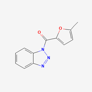 molecular formula C12H9N3O2 B12480956 1H-benzotriazol-1-yl(5-methylfuran-2-yl)methanone 