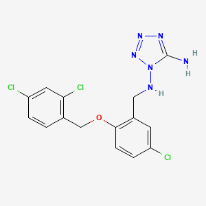 N~1~-{5-chloro-2-[(2,4-dichlorobenzyl)oxy]benzyl}-1H-tetrazole-1,5-diamine