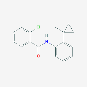 2-chloro-N-[2-(1-methylcyclopropyl)phenyl]benzamide