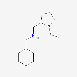 molecular formula C14H28N2 B12481004 1-cyclohexyl-N-[(1-ethylpyrrolidin-2-yl)methyl]methanamine 