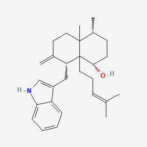 (1S,4R,8R)-8-(1H-indol-3-ylmethyl)-4,4a-dimethyl-7-methylidene-8a-(4-methylpent-3-enyl)-2,3,4,5,6,8-hexahydro-1H-naphthalen-1-ol