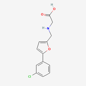 N-{[5-(3-chlorophenyl)furan-2-yl]methyl}glycine