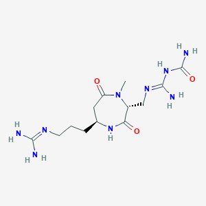 [N'-[[(2R,5S)-5-[3-(diaminomethylideneamino)propyl]-1-methyl-3,7-dioxo-1,4-diazepan-2-yl]methyl]carbamimidoyl]urea